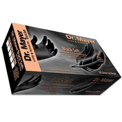 3х Нитрилни ръкавици Black Soft S-М-L Dr.Mayer